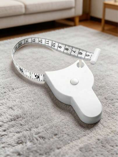 1 pieza Cinta métrica corporal retráctil Regla de medición automática y autorregulable Cinta métrica portátil y suave para medir el Body, la cintura, las caderas, el busto, costura, sastrería, manualidades y uso diario en el hogar