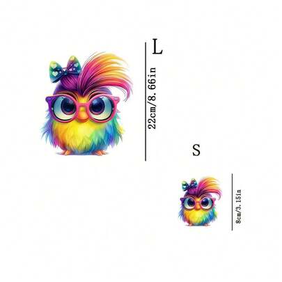 1 قطعة/2 قطعة/3 قطع طائر لطيف قوس ، ملصق قماش مطبوع بالحرارة مخصص، ملصق قماش للكي DIY، مناسب للتي شيرتات والهوديز وقبعات البيسبول والأكياس القماشية وغيرها من الديكورات القماشية