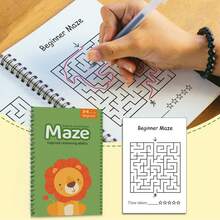 Maze Activity Book, Progressive Path Finding Challenge, Cultivates Focus, Patience And Problem-Solving Skills, Relaxing Brain Teaser Game For Home, Office Or Travel - Maze - View 5