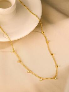 1pc Shiny 925 Sterling Silver Necklace, Suitable For Women's Wedding, Bridal Jewelry, Party Gift, Engagement, Eternal Promise Necklace, Exquisite Jewelry - Style 1 - View 3