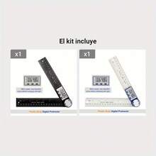 Buscador de Ángulos Digital Transportador y Regla - Herramienta Portátil de Medición de Ángulos 2 en 1 con Pantalla LCD, Resistente, Alta Precisión (0.1°) para Carpintería, Construcción, Adecuado para Carpinteros/Ebanistas - A - Ver 13