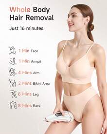 Hair Removal Laser For Women And Men, 3 In 1 IPL Hair Removal At Home, 9 Levels And 999,900 Flashes, Permanent Hair Removal, IPL Hair Removal, Painless Hair Removal On Face, Body, Bikini And Full Body - EU C Type Plug(220-240V) - View 5