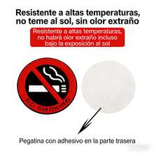 Pegatinas de no fumar (2 piezas), decoración interior del coche, pegatinas para el coche, material , resistente a altas temperaturas, sin olor. - 1 - Ver 3
