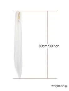 30 Inch Multifunctional Cosplay Ponytail Wig With Large Hair Clip, Suitable For Cosplay - Multicolor - View 4