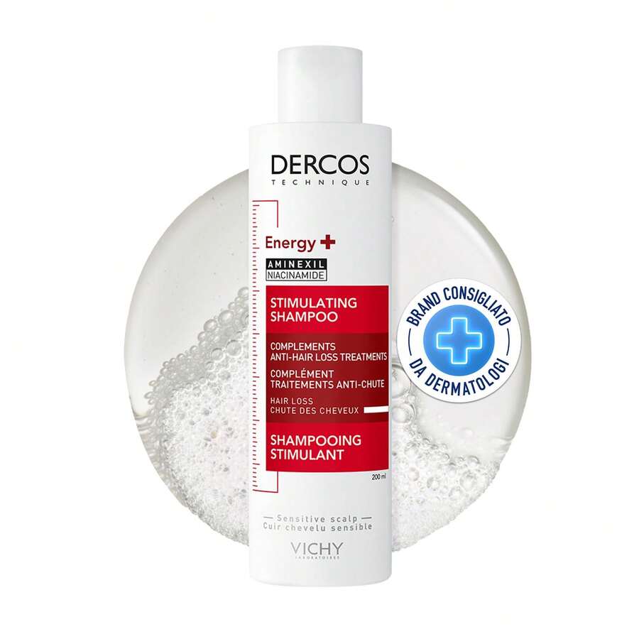 DERCOS ENERGY+ Shampoo Vichy 200ml | Boosts Hair Vitality, Strengthens Roots & Revitalizes Scalp | Frequent Use Anti-Hair Loss Care ✅ Entrega 24/72h A España (Península) | Beauty Explotion | Tu Tienda De Belleza Y Maquillaje – Explota Tu Mejor Versión. - 洗髮水 - 查看 1