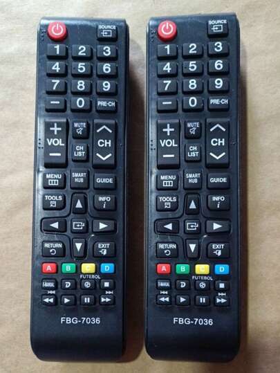 KIT 2 Controle para Tv Sams,ung Universal Compatível com Smart Tv Sams,ung 8008-7036
