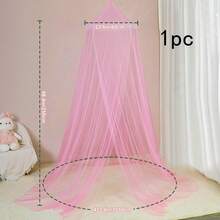 413*98 Inch Large Mosquito Net Bed Canopy, Hanging Fly & Insect Proof Round Top Mosquito Net, Suitable For Bed Curtain Mosquito Net, Camping, Home Use, Room Decor - Multicolor - View 14