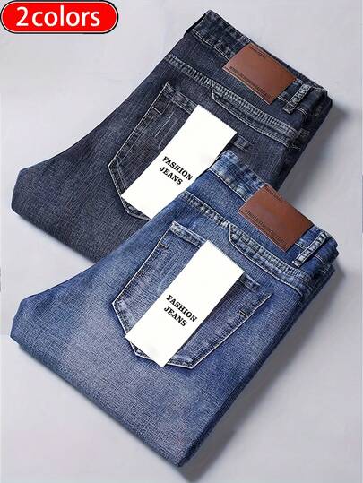 These Men's Jeans Are A Versatile Staple. Crafted From Classic Stretch Denim For All-Day Comfort, They Seamlessly Transition From Business To Leisure. The Perfect Gift For Any Occasion, These Thickened Jeans Offer Soft Comfort-Making Them An Ideal Present For Boyfriends, Husbands, Or Friends.