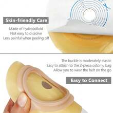 ¡RecomendadoMediss Anillo De Barrera Cutánea Para Ostomía (2 Piezas) Cubierta Para Bolsa De Colostomía, Cinta Precortada Para El Cuidado Del Sistema De Estoma De Ileostomía, Diámetro Exterior De 4", 5 Unidades¡Top de Temporada - 1 - Ver 5