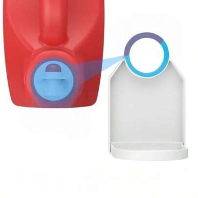 2 件装洗衣液分配器杯架及喷嘴省力开关，多功能皂液器带滴漏收集器，洗衣房必备收纳整理神器，防漏滴漏过滤器防止溢出，省力喷嘴开关方便取用，坚固的洗涤剂杯瓶架