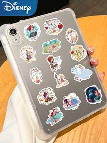 60pcs Disney Princess Stickers Mermaid Ariel Snow White Jasmine Princess Decals For Phone Laptop Suitcase Scrapbook Helmet Guitar Cartoon Graffiti Stickers - A - View 9