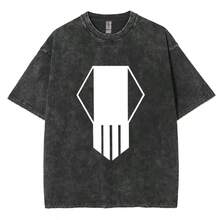 Anime My Hero Academy Bakugo Katsuki Logo Pattern T-Shirt 2026 Summer Men's Women's Luxury Fashion Retro Leisure Cotton T-Shirt - 灰色 - 查看 1
