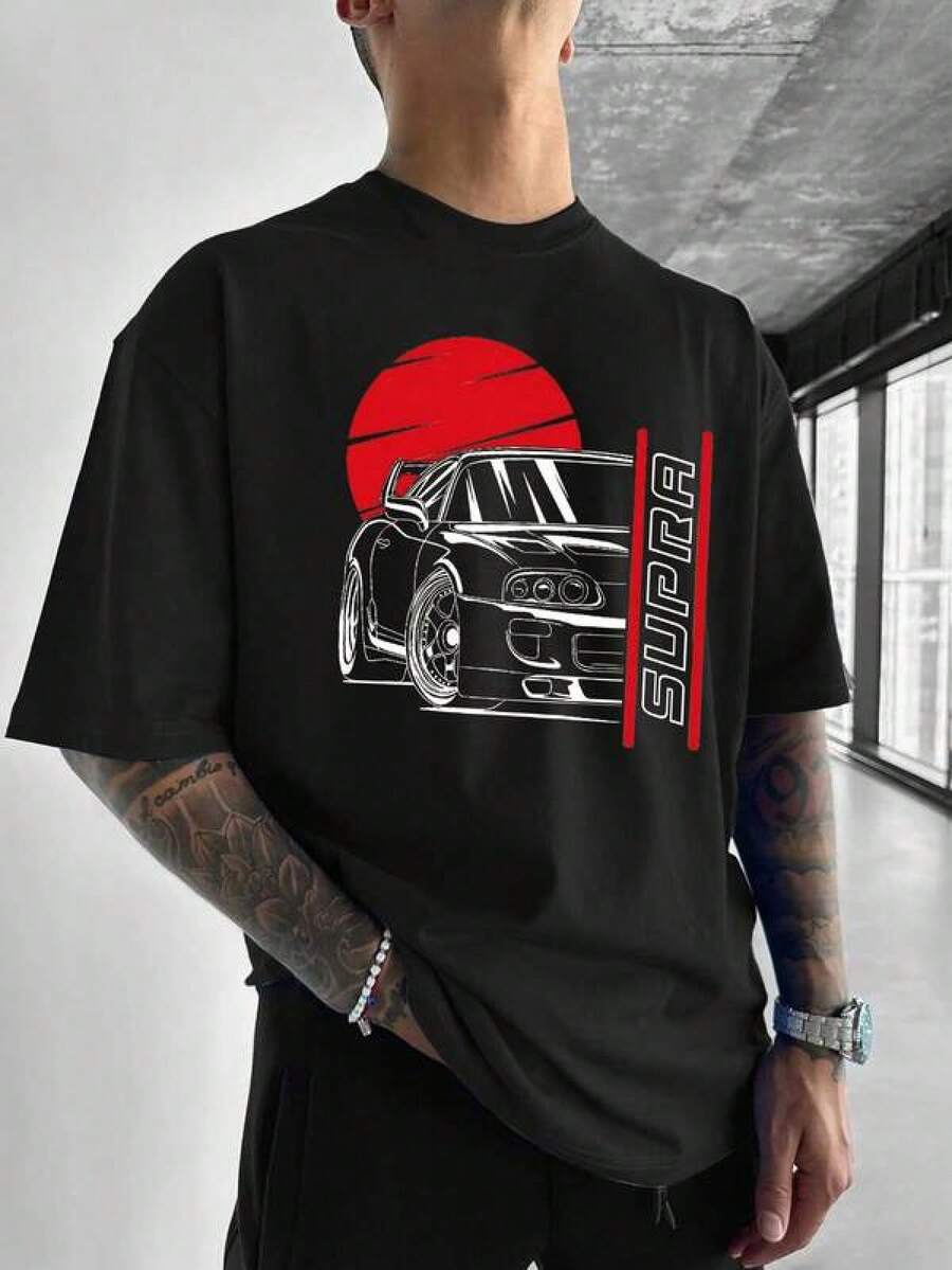 Men Outdoor Tees & Tanks - Black - View 1