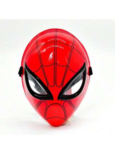 1pc Full Face Red Spider Man Iron Man Mask Anime Flash Street Cat Face Mask New Year's Gift, Valentine's Day Gift, Easter Gift
