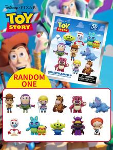 Disney 1PC Officially Licensed Toy Story 30th Anniversary Mystery Blind Bag Clip Keychain 3D Anime Figures Woody Buzz Alien Lots-O'-Huggin' Bear Random One Characters Gifts For Family Friends Birthday Christmas Valentine's Day Festival - Multicolor - View 2
