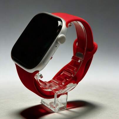 优质硅胶运动表带，兼容 38mm、40mm、41mm、42mm、44mm、45mm、46mm、49mm – 适用于 Series 6 至 11、SE、SE2、SE3、Ultra 2、3 的所有型号 – 男女通用款，适合运动、游泳、旅行，也是馈赠佳品。