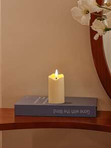 Realistic Flame LED Electronic Candle Set, Warm Light Wave Rim, Birthday Gift, Holiday Atmosphere Decor Light, Luxury Home Soft Furnishing Decoration Light - Multicolor - View 8