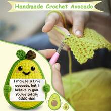 4pcs/Set Handmade Crochet Desktop Decor Ornaments, Cute Sci-Fi Style Handmade Dolls, Great Birthday Gift For Best Friends, Sisters, Moms, Grandmas, Coworkers, Family, Keychain, Positive Emotion Support, Creative Party, Christmas, Valentine's Day, Thanksgiving, Home Bedroom Decor, Small Gift - Multicolor - View 10
