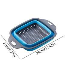 1pc/2pcs Large/Small Foldable Draining Basket, Collapsible & Convenient Home Tool For Kitchen & Dining, Ideal For Cleaning Vegetables & Fruits With Quick Water Drainage,Food,Kitchen,Travel,Kitchen Items,Kitchen Tools,Kitchen Things. - 1pc L Size - View 13