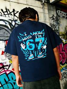 男孩卡通印花T恤，印有“我6岁了，现在7岁了”字样，适合各种场合，如活动、日常穿着、派对、生日礼物等，是生日庆祝的理想之选，也是时尚的夏季上衣。 - 藏蓝色 - 查看 4