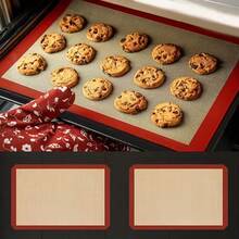 1/2pcs 42cm*29.5cm Silicone Baking Mat - Reusable Silicone Baking Mat Non-Stick Baking Supplies, Suitable For Oven Use, Biscuits, Macarons, Pastries - - - View 9