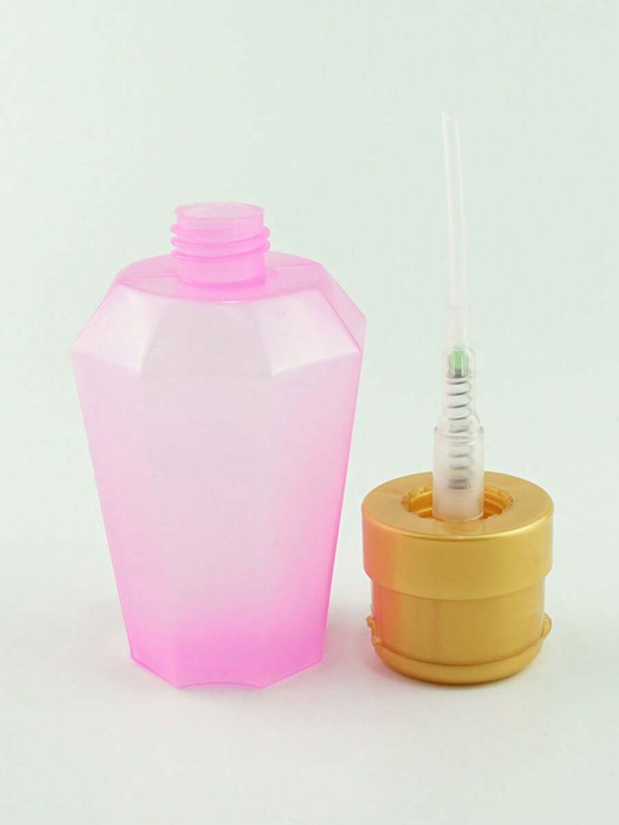 Diamond Shape Nail Polish Remover Press Bottles,Push Down Pump Dispenser Bottles, Refillable Liquid Containers For Alcohol, Nail Polish Makeup Remover, Salon, Hospital, Travel Use - View 1