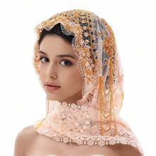 Fashion Handmade Shawl Scarf Headscarf Internet Celebrity Shawl Lace Headband Fringed Heavy Workmanship - Multicolor - View 13