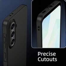 1 pieza Funda de teléfono mate negra 2026, compatible con Xiaomi 15T 5G/15T PRO 5G/Poco M8 Pro/Poco C85 4G/Note 15 Pro/Note 15/Mi 14 Pro y otras series de teléfonos, tacto suave y cómodo, antideslizante, antisuciedad, antihuellas, resistente al desgaste, resistente a los arañazos, protección a prueba de golpes, funda de teléfono de unicolor simple unisex - Negro - Ver 5