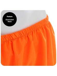 一套成人角色扮演囚服，包含上衣和裤子 - 亮橙色 - 查看 6