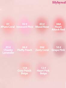 lilybyred K-Beauty Luv Beam腮红膏，质地柔滑，持久显色，打造自然光泽妆容，丝绒般柔润，打造自然妆效，日常妆容腮红 - 01 Pure Coral - 查看 10