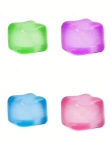 5厘米超大草莓奶油捏捏乐玩具，柔软Q弹硅胶减压捏捏乐，高品质手工食品玩具DIY新款透明粉色草莓奶油盖 - 彩色 - 查看 14