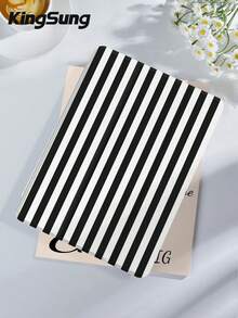 黑白条纹平板电脑保护套，适用于 9.7/10.2/10.5/10.9/12.9 英寸 Pro 11 英寸、第十代 Galaxy Tab S6 Lite 10.4 英寸、Kindle Paperwhite 第十二代（2024 年款）、Kindle（第十一代，2022 年款），柔软防震，智能支架/自动唤醒/睡眠功能 - 彩色 - 查看 3