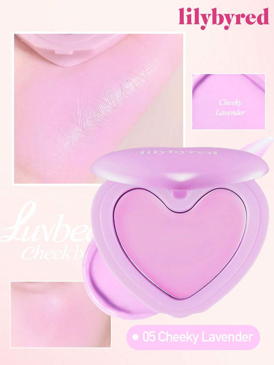 lilybyred K-Beauty Luv Beam腮红膏，质地柔滑，持久显色，打造自然光泽妆容，丝绒般柔润，打造自然妆效，日常妆容腮红