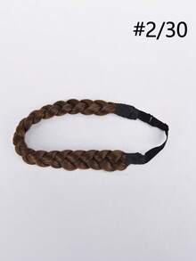 High Temperature Synthetic Braided Wig With Adjustable Braids, Including Fishtail Braid And Twisted Braid - Multicolor - View 17