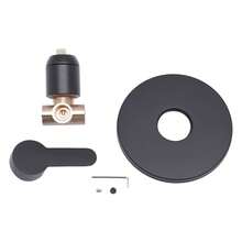 HOHOBLA Wall Mount Single Function Shower Faucet Control Valve Bath Mixer Bathroom Water Tap Hot & Cold Single Handle Tub Shower Valve Mixer Kit, Black - As Shown - View 6