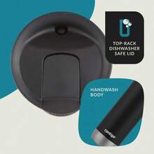 Honey- 16 Oz. Huron 2.0 SnapSeal Stainless Steel Travel Mug - Licorice - 1 - Xem 5