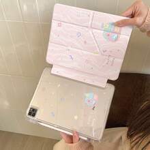 Ốp bảo vệ hình ngôi nhà màu hồng hoạt hình dễ thương và chú cún con, tương thích với Apple thế hệ thứ 11, Pro 2025, thế hệ thứ 10, Air 7/6, máy tính bảng 11 inch, vỏ bảo vệ thời trang có khe cắm bút cảm ứng, phù hợp cho các bạn nữ. - Hồng - Xem 8