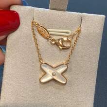 Women Tennis Necklace - 白金 - 查看 6
