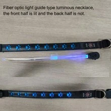 1pc Rechargeable USB LED Dog Collar, Waterproof Adjustable For Small/Medium/Large Dogs - Blue - View 10