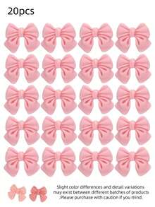 1/10/20 chiếc nơ hồng trang trí bánh cupcake, phụ kiện trang trí bánh cupcake hình nơ, thích hợp cho tiệc độc thân, lễ đính hôn, tiệc cưới theo chủ đề nơ. - Nhiều màu - Xem 12