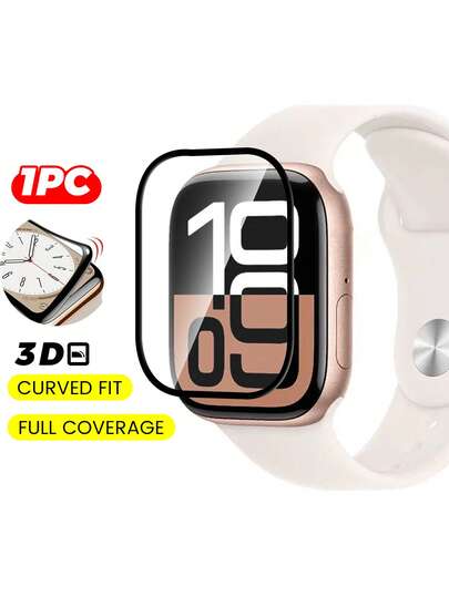 Protector de pantalla de alta definición antiarañazos de cobertura total, para Apple Watch de 40mm/44mm/45mm/49mm/38mm/41mm Series, accesorio esencial para smartwatch, accesorios para reloj, protector de pantalla, resistente al agua, a prueba de golpes, antirrayas