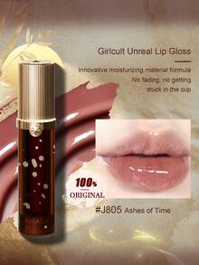 GIRLCULT Unreal J805 时光灰烬 持久高光泽液体唇膏，显色度高，瞬间打造光泽妆效，轻盈配方，保湿滋润，3.5毫升（0.12液体盎司），附赠礼品 - J805 Ashes of Time - 查看 2