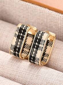 1 paire de jolies boucles d'oreilles créoles pour femmes pour la fête, les fiançailles, l'anniversaire, un cadeau de la Saint-Valentin - 1# - Voir 8