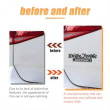Classic We The People Edition Emblems Full Metal Fender Badge Decal 3D Sticker Decal Universal Bumper Personalized Decoration Car Exterior Accessories For Car SUV Truck Black White - Đen Trắng - Xem 4