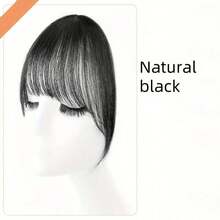 6inch Wig With Air Bangs And Sideburns, Lightweight Bangs Suitable For Daily Wear And Parties - Light Brown - View 9