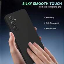 1 pieza Funda de teléfono mate negra 2026, compatible con Xiaomi 15T 5G/15T PRO 5G/Poco M8 Pro/Poco C85 4G/Note 15 Pro/Note 15/Mi 14 Pro y otras series de teléfonos, tacto suave y cómodo, antideslizante, antisuciedad, antihuellas, resistente al desgaste, resistente a los arañazos, protección a prueba de golpes, funda de teléfono de unicolor simple unisex - Negro - Ver 7