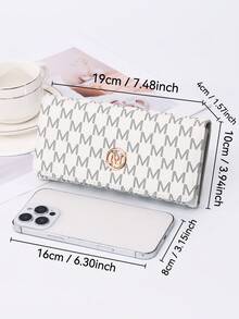 优雅M型长款钱包，大容量多卡位，时尚手拿包 - 彩色 - 查看 3