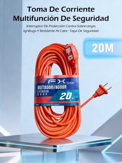 Extensión Eléctrica Doméstica, 15M/20M/25M,multicontacto