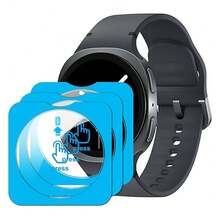 适用于 Galaxy Watch 8/7/6/5/4 44mm/40mm 8-Classic Ultra 2025 47mm 的防震钢化玻璃三片装屏幕保护膜，9H 硬度，超强耐用，防指纹，无气泡，高清透明，全覆盖，是 Galaxy Watch 8/7/6/5 40mm/44mm 的理想复活节/生日礼物。 - 3Pcs - 查看 16