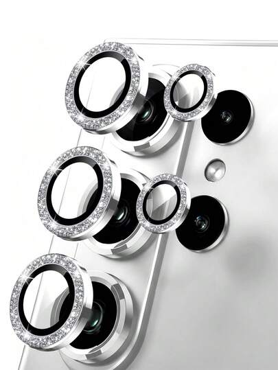 Funda protectora de lente de cámara con brillo para Galaxy S26/S26+/S26 Ultra, de vidrio templado resistente a arañazos, protección de cámara, resistente al desgaste, brillo antideslizante, a prueba de golpes, anti-caída, anti-huellas